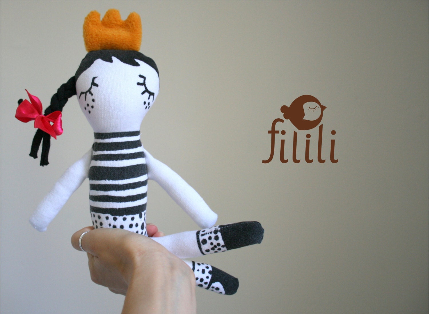 Little Princess Doll, Handmade Doll, Made With Love - Fililishop