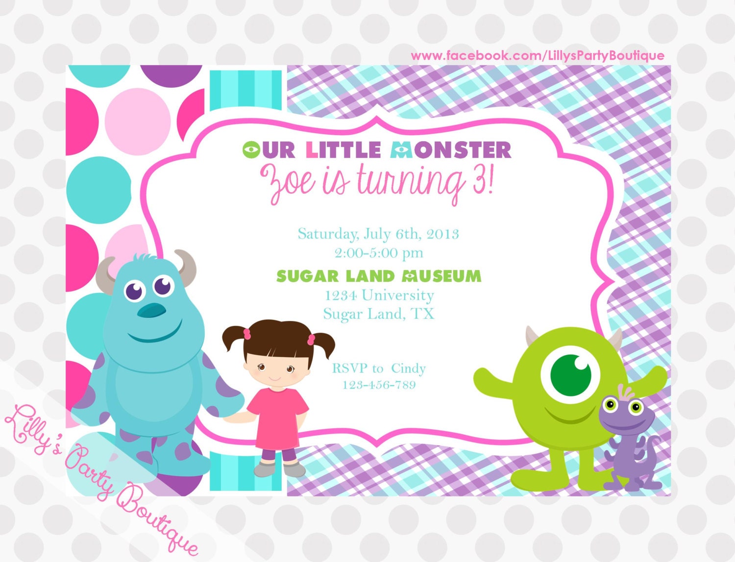 Little Monsters Invitations Il_570xn