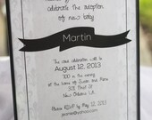 Fleur De Lis Baby Shower Invitation Print-at-Home Printable