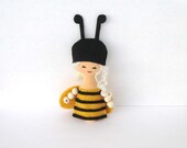 Mini Doll, child friendly,  doll bee, rag dolls, cloth doll, Dolls and Miniatures - NatsDoll