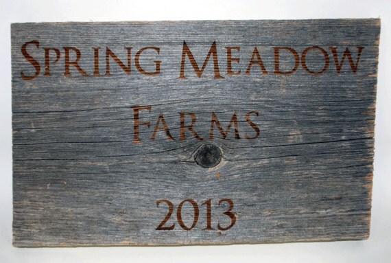 100 year old barn wood signs custom barn by MemoriesMadeToronto