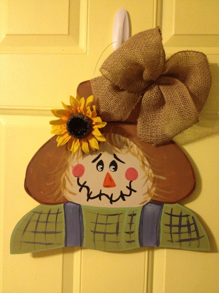 Fall Scarecrow Door Hanger