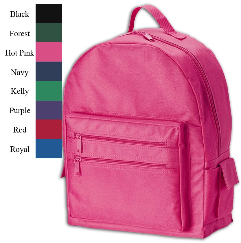 Back To School Eco Friendly Backpack Toddler Preschool Monogrammed 7 Colors to Choose From