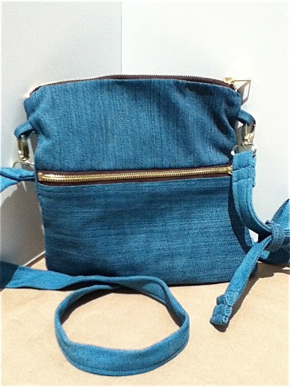 blue jeans bag