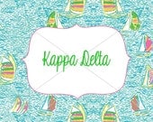 Kappa Delta 5x7 Notecard-Digital File-Unlimited Prints