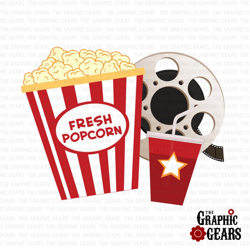 clipart movie popcorn - photo #1