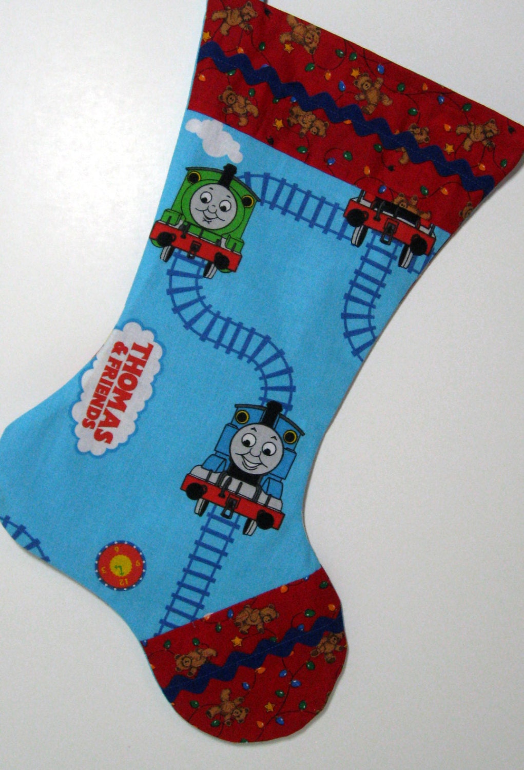 Christmas Stocking Thomas the Tank Engine by TheStorybookCottage