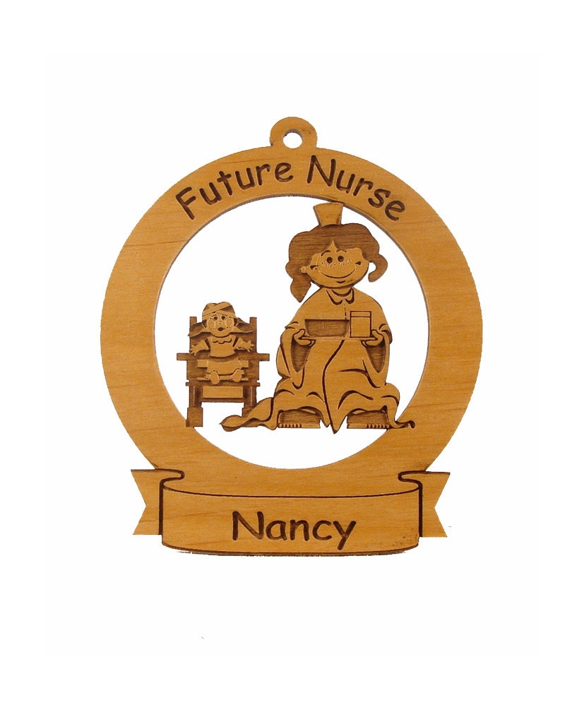 Future Nurse Ornament Personalized with Your Child's Name - gclasergraphics