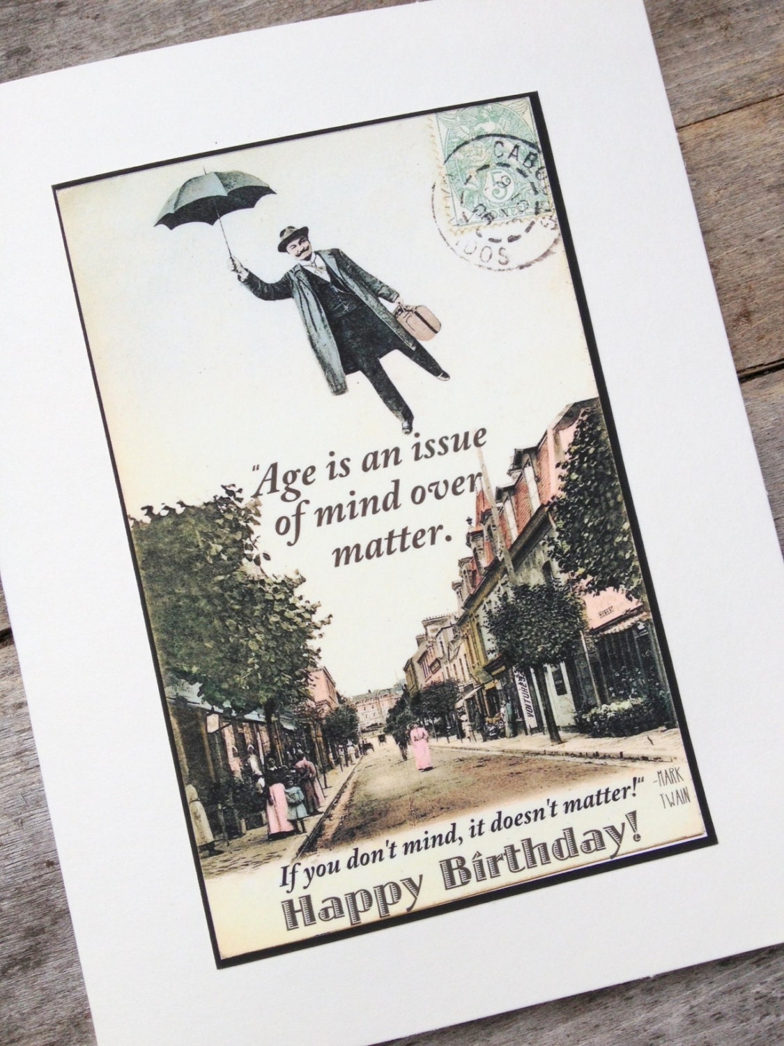 Victorian funny birthday card.