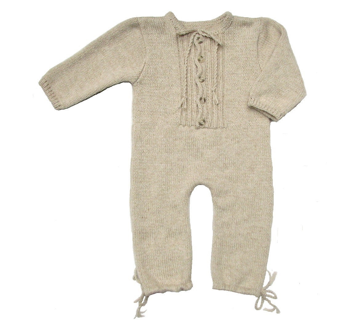 Hand Knit Cashmere Baby Rompers/Overall