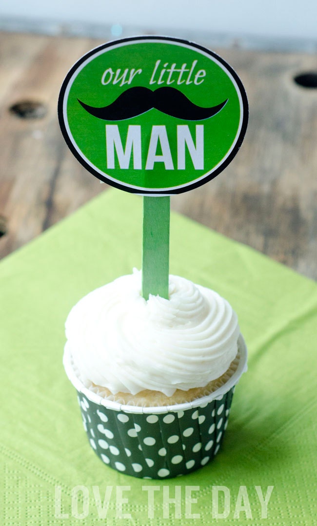 Little Man Party PRINTABLE Party Circles by Love The Da Il_570xn