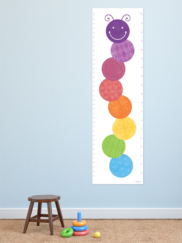 Caterpillar Height Chart / Growth Chart for the by EruptPrints