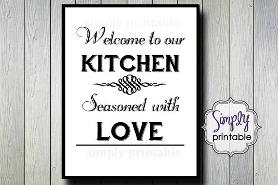 Kitchen Wall Print 11x14 Il_570xn