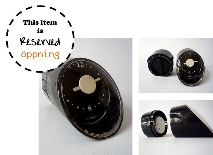 RESERVED - Vintage Space Age Desk Clock and Timer from Edutime