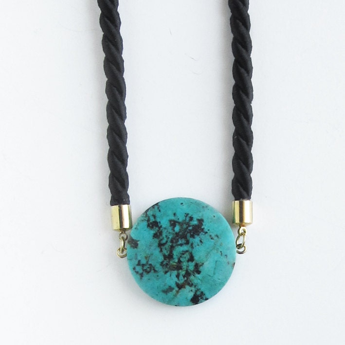 NEW - Just four available - African turquoise necklace
