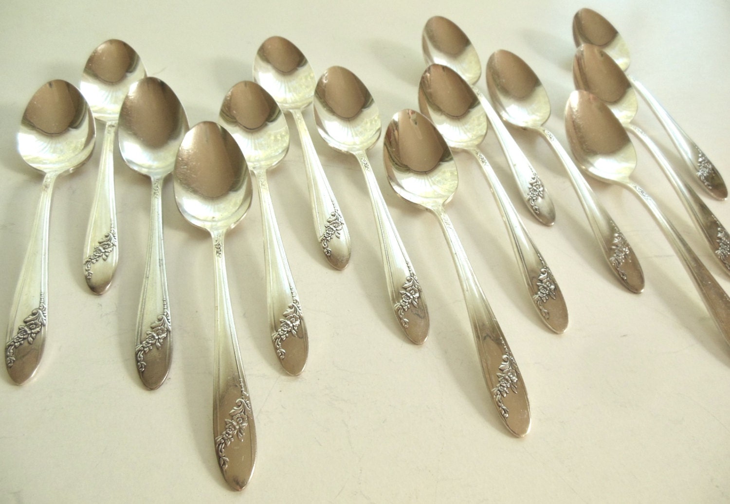 Monarch Plate Silver Teaspoon Set of 8 by LaurasLastDitch on Etsy