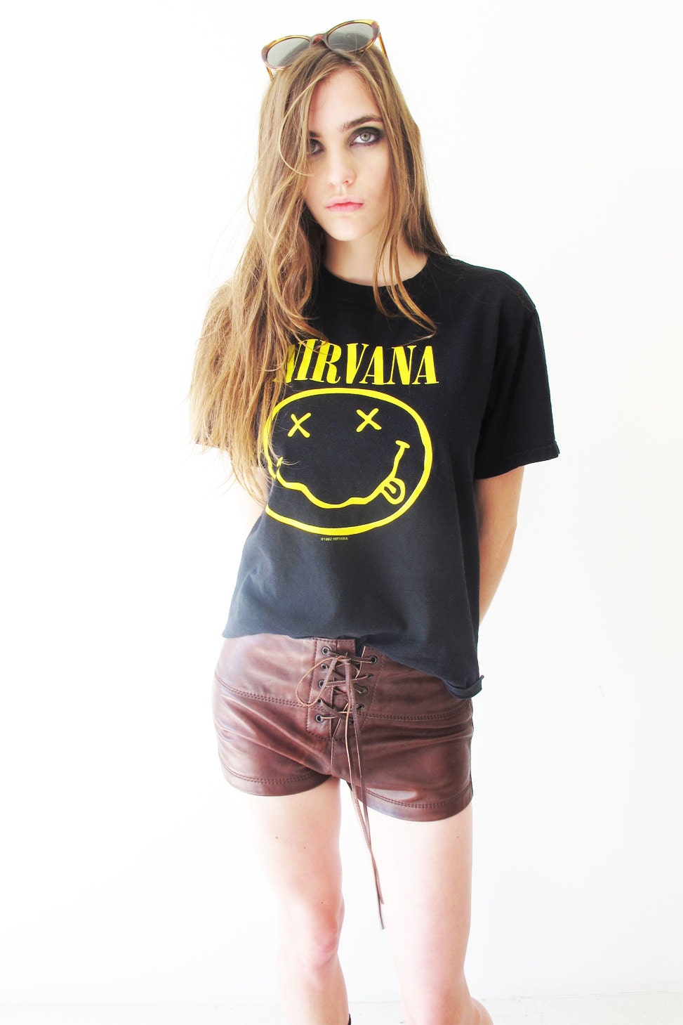shopCMV rarest ever vintage NIRVANA 1992 band tour 'Corporate Rock Whores' tee t-shirt