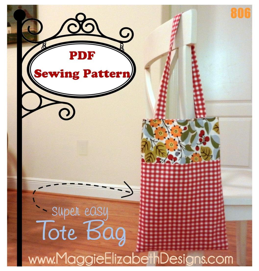EASY Tote Bag -- PDF Pattern