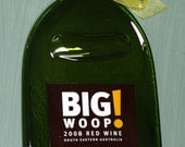 Slumped Wine Bottle - Flat wine bottle