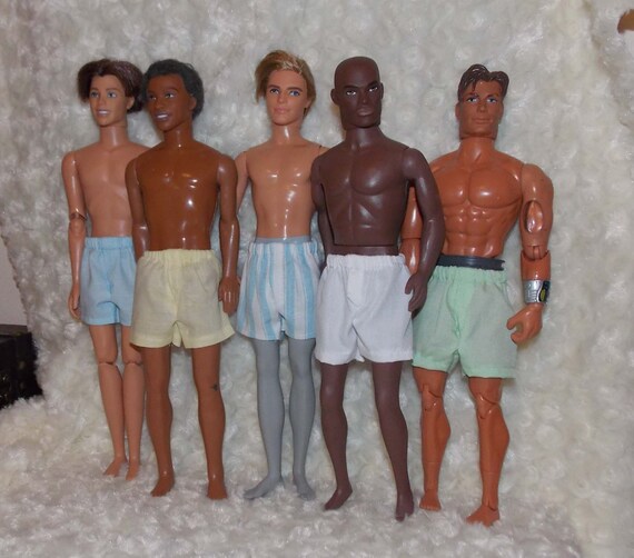 1 Pr. Boxer Shorts Underwear for Ken by JanCo Pick a Color for GI Joe