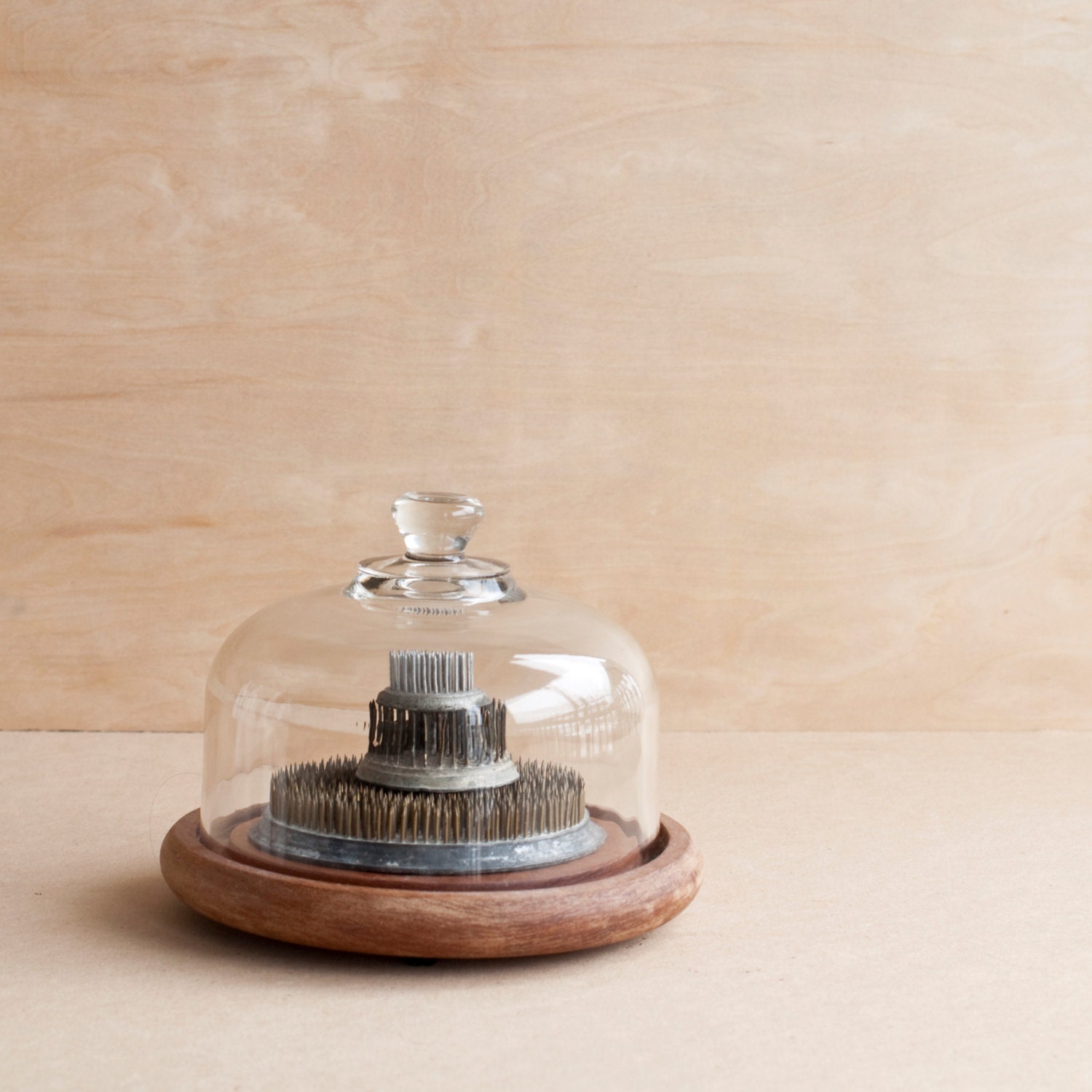 Items similar to wooden cheese plate with glass dome on Etsy