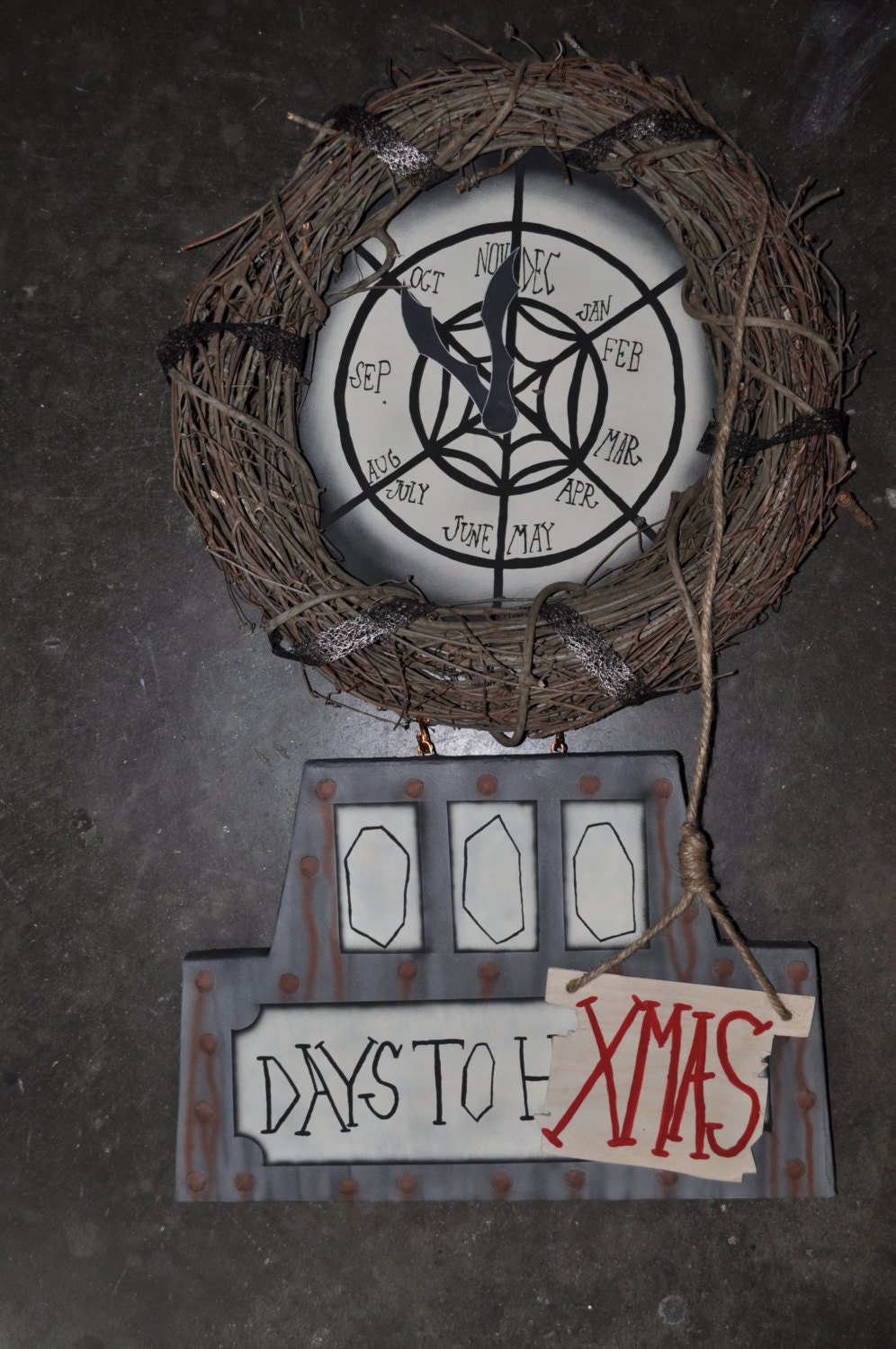 Items Similar To Nightmare Before Christmas Halloween Town Countdown