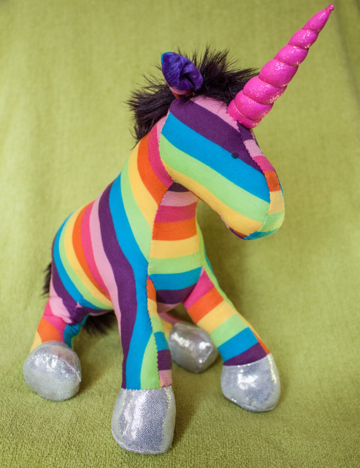 rainbow unicorn soft toy