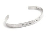 Today A Bride Cuff - Hand Stamped Sterling Silver