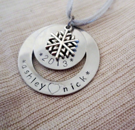 personalized our first christmas ornament by dreamwillowstudio personalized our first christmas ornament by dreamwillowstudio
