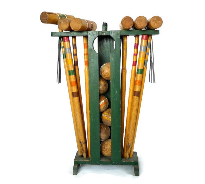 Vintage Croquet Set By Marybethhale On Etsy