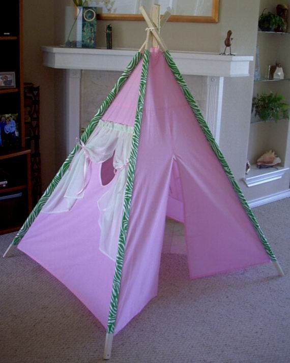 5' Pink Princess Play Teepee Tent By Northtexasteepees On Etsy