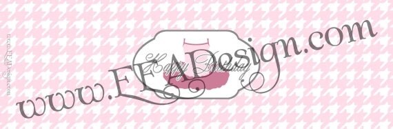 WATER LABEL, Tutu (Happy Birthday) - Printable Il_570xn