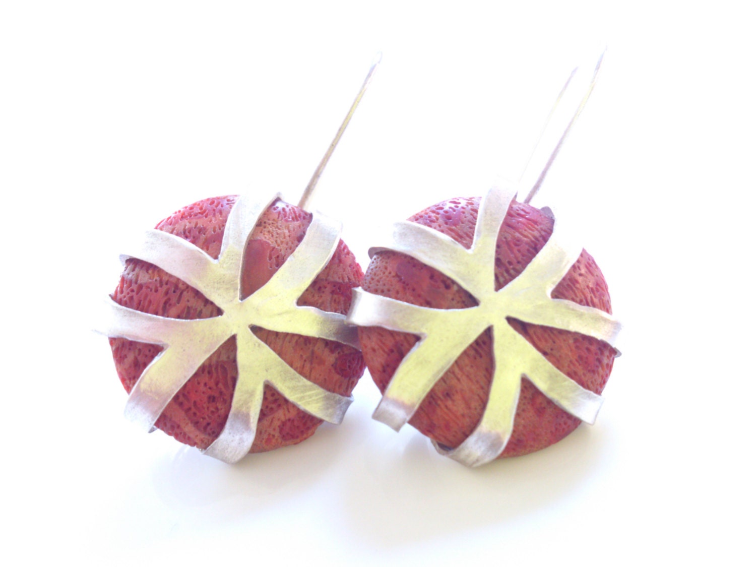 Coral Earrings