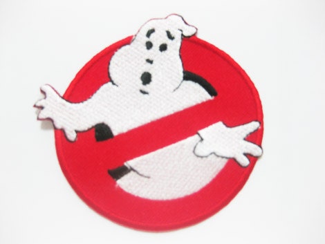 Free shipping Ghostbusters Movie Custom Uniform Name Tag Iron On PATCH 7.5x7.5 cm