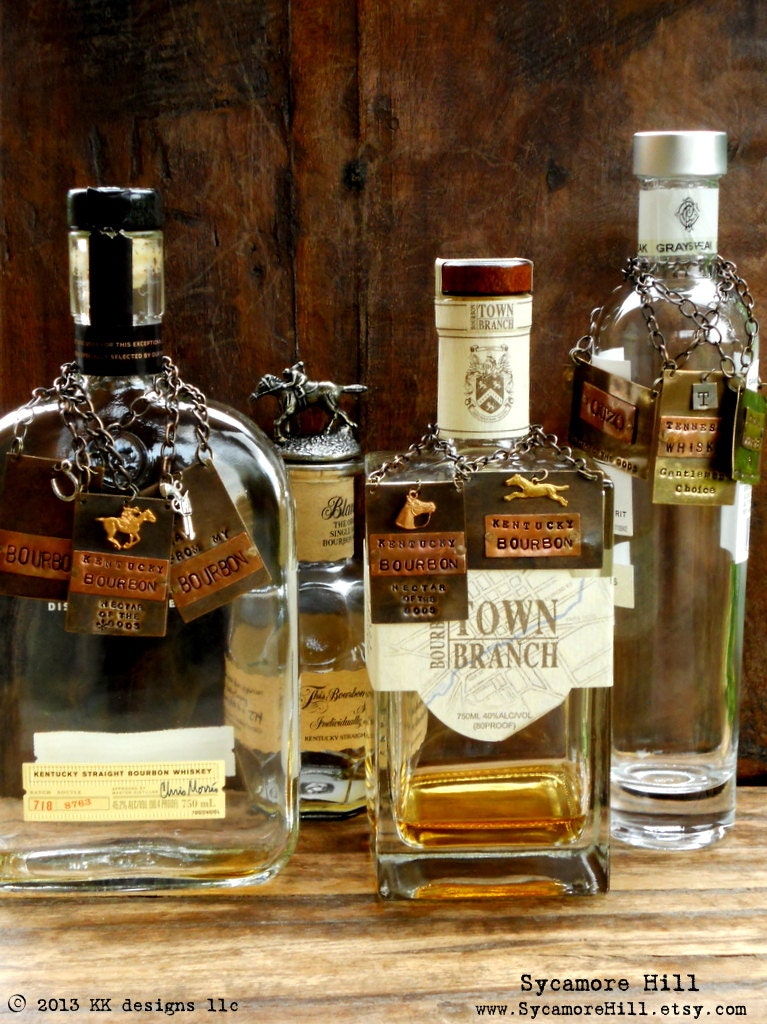 CUSTOM BOTTLE TAG Spirits Liquor Label The by SycamoreHill