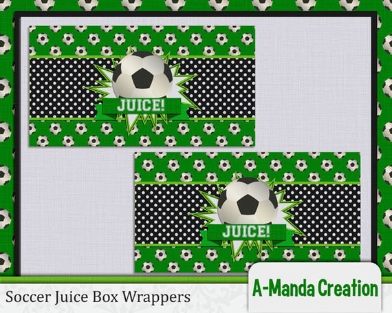 Soccer Themed Juice Box Wrappers Il_570xn