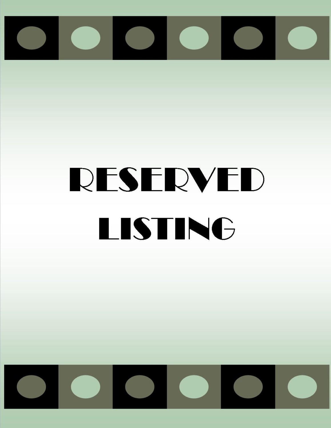 RESERVED listing for sunsmile82 - This is a reserved listing