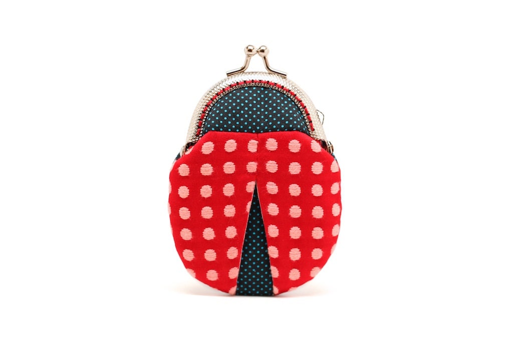 Magical ladybug mini coin purse