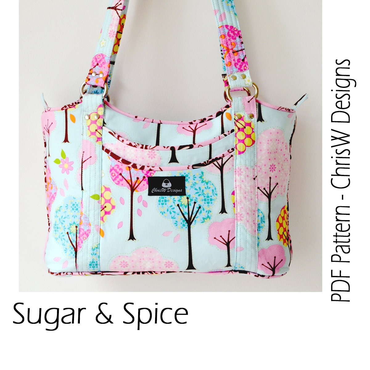 Designer Handbag Pattern PDF for se wing your own Purse. Sugar and ...