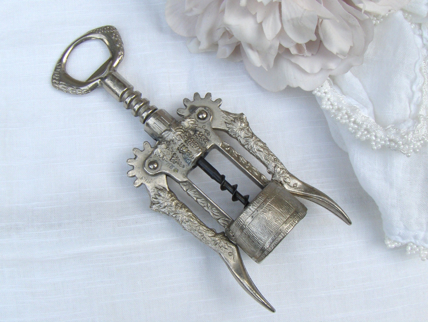 Vintage Wine Bottle Opener Italian Corkscrew by MyVintageAlcove