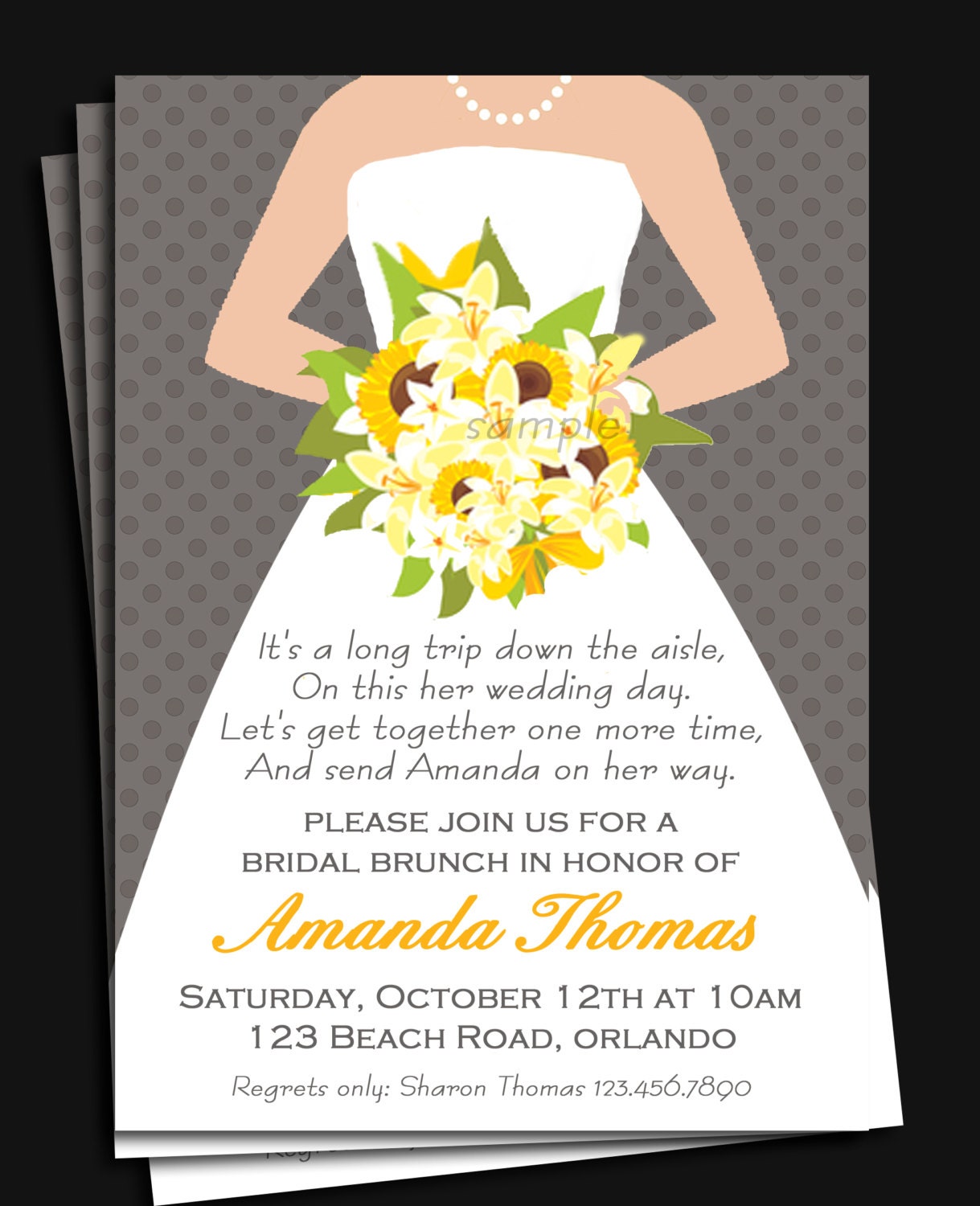 bridal-gown-invitation-printable-or-printed-with-free-shipping-bridal