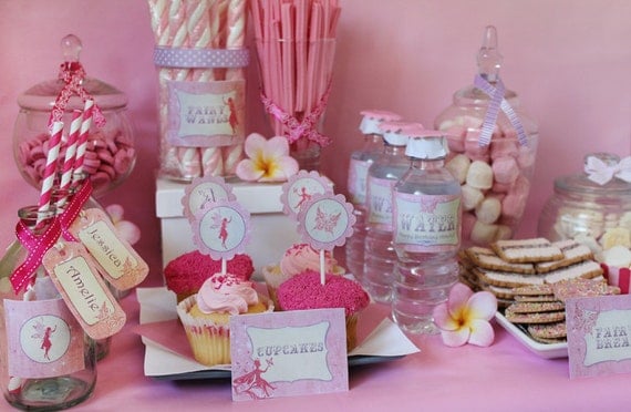 Fairy Party Collection - Girls Birthday Party - DIY PRINTABLE FILES by Sassaby Il_570xn