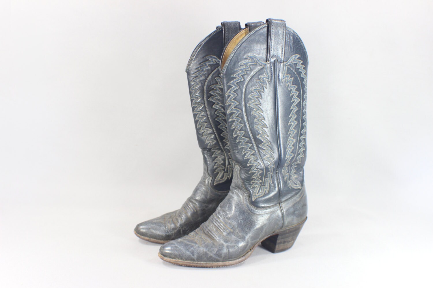 navy cowboy boots womens