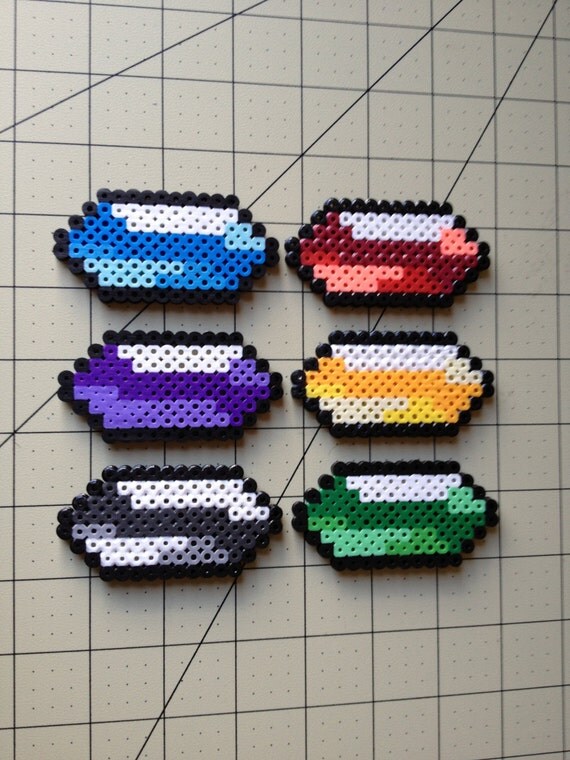 Items similar to Legend of Zelda Bead Sprite Set Rupees 1 on Etsy