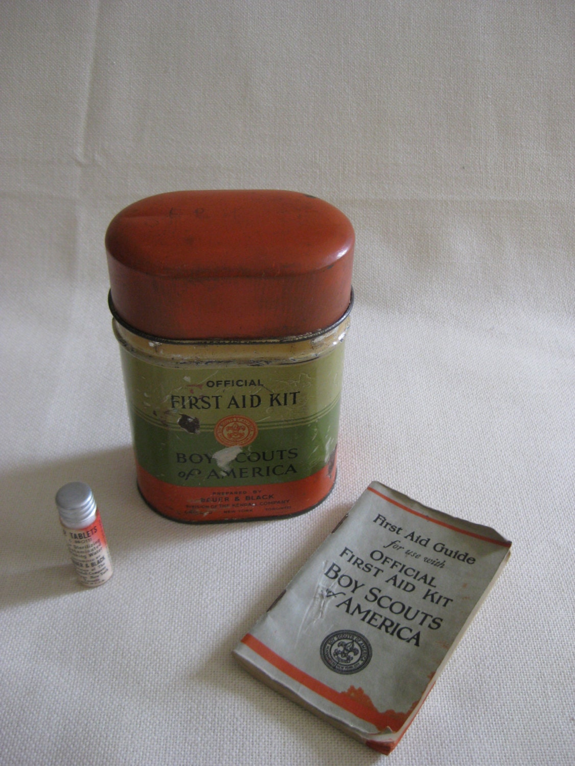 boy-scouts-official-first-aid-kit-unused-bauer-black-tin-etsy