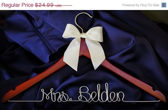 ON SALE Personalized Hangers for Wedding