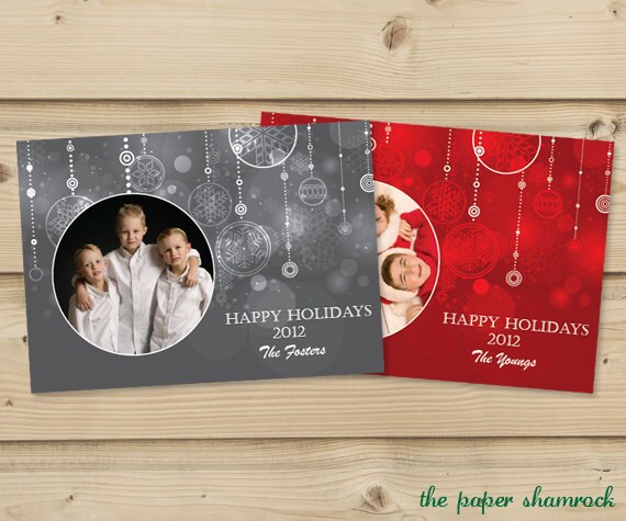 Ornament - Photo Christmas Card, Holiday Card, Holiday Greeting Card, Personalized Christmas Card Il_570xn