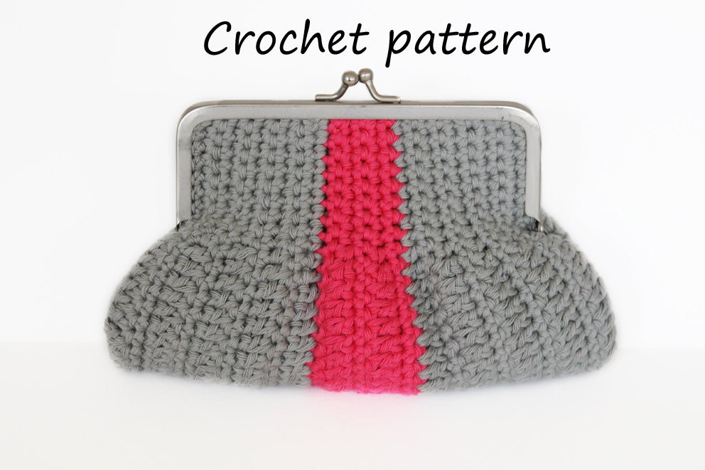 crochet purse patternsnap frame crochet coin purse by Giftsandbobs
