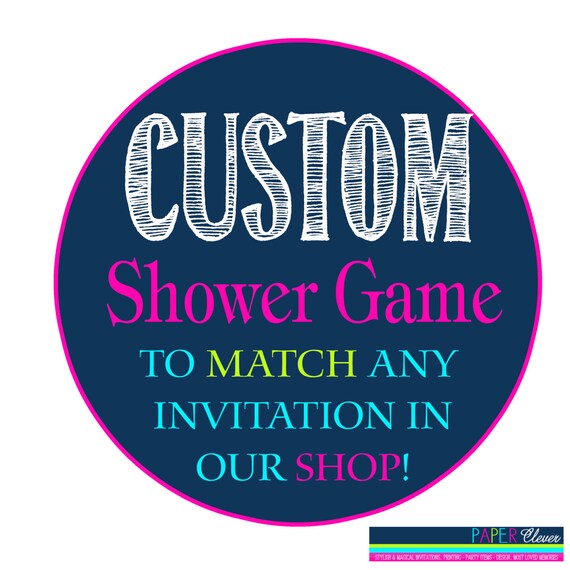 Baby Shower Game, party game- digital file, printable #1301 Il_570xn