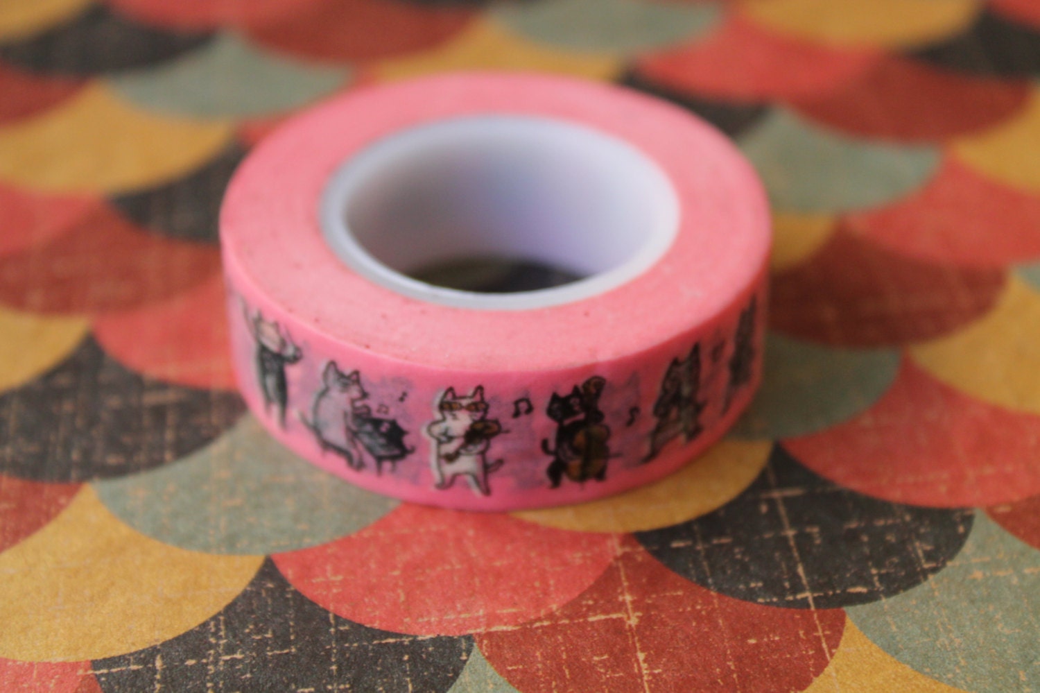 washi tape cat themed